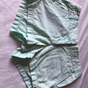 J Crew mint shorts